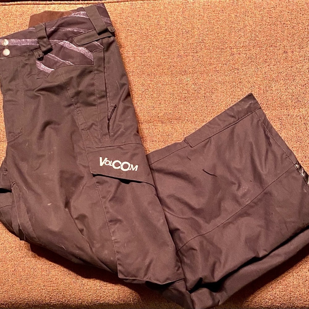 Boys Volcom 5000MM black snow pants